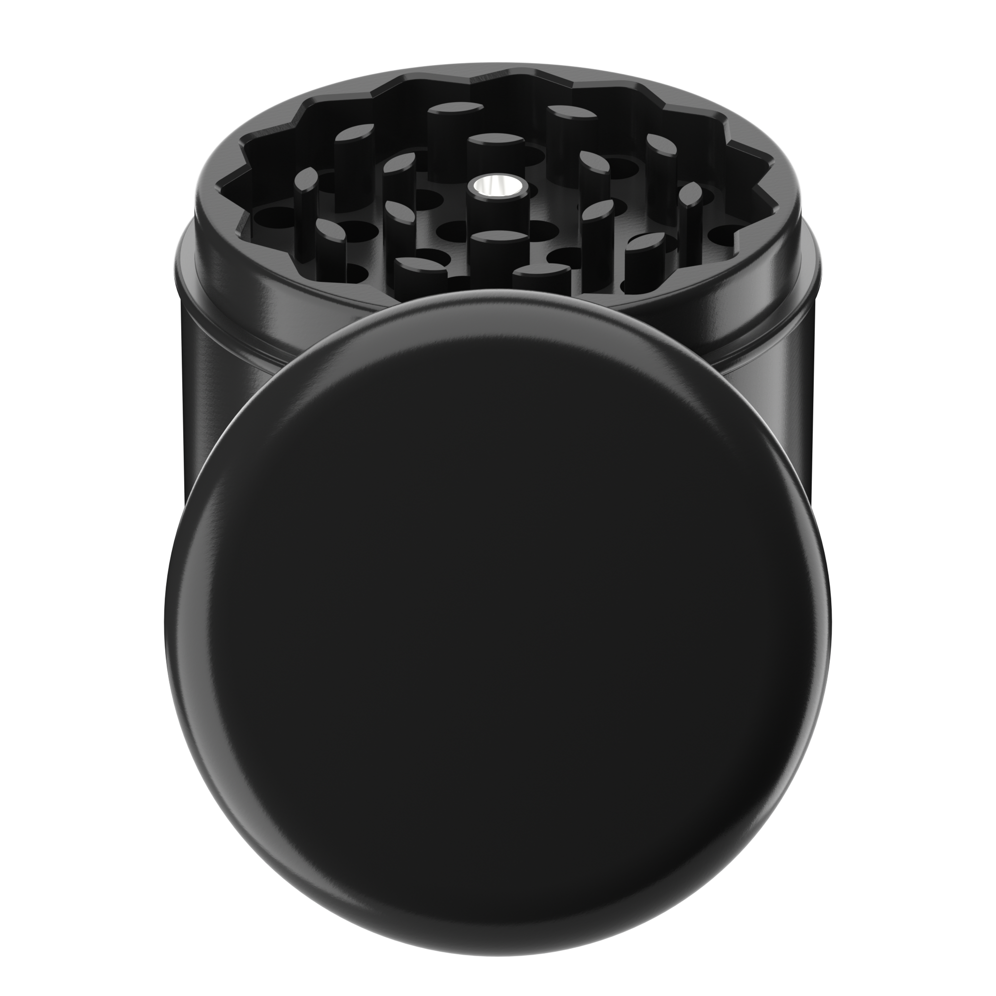 Black Aluminium 4pc Grinder Mars