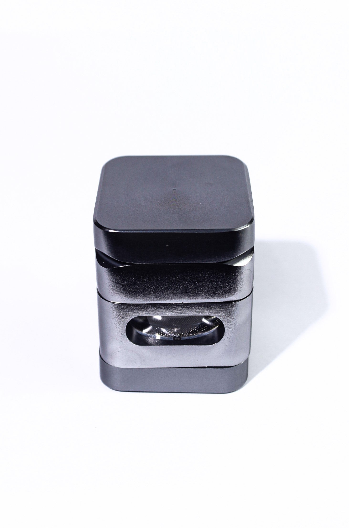 Silver square 4pc grinder