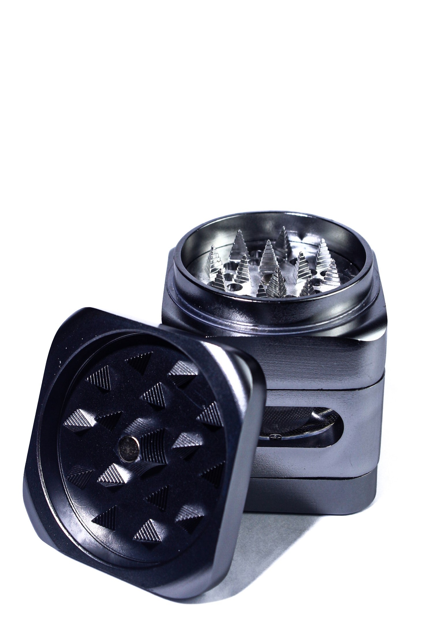 Silver square 4pc grinder