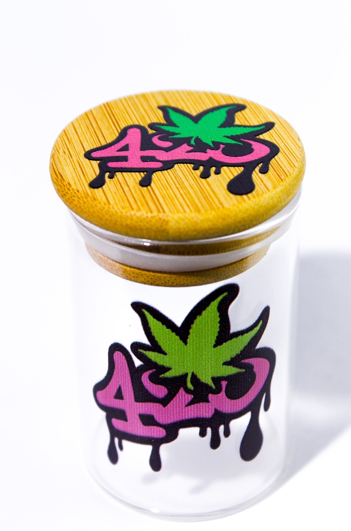 420 Jar with Bamboo lid