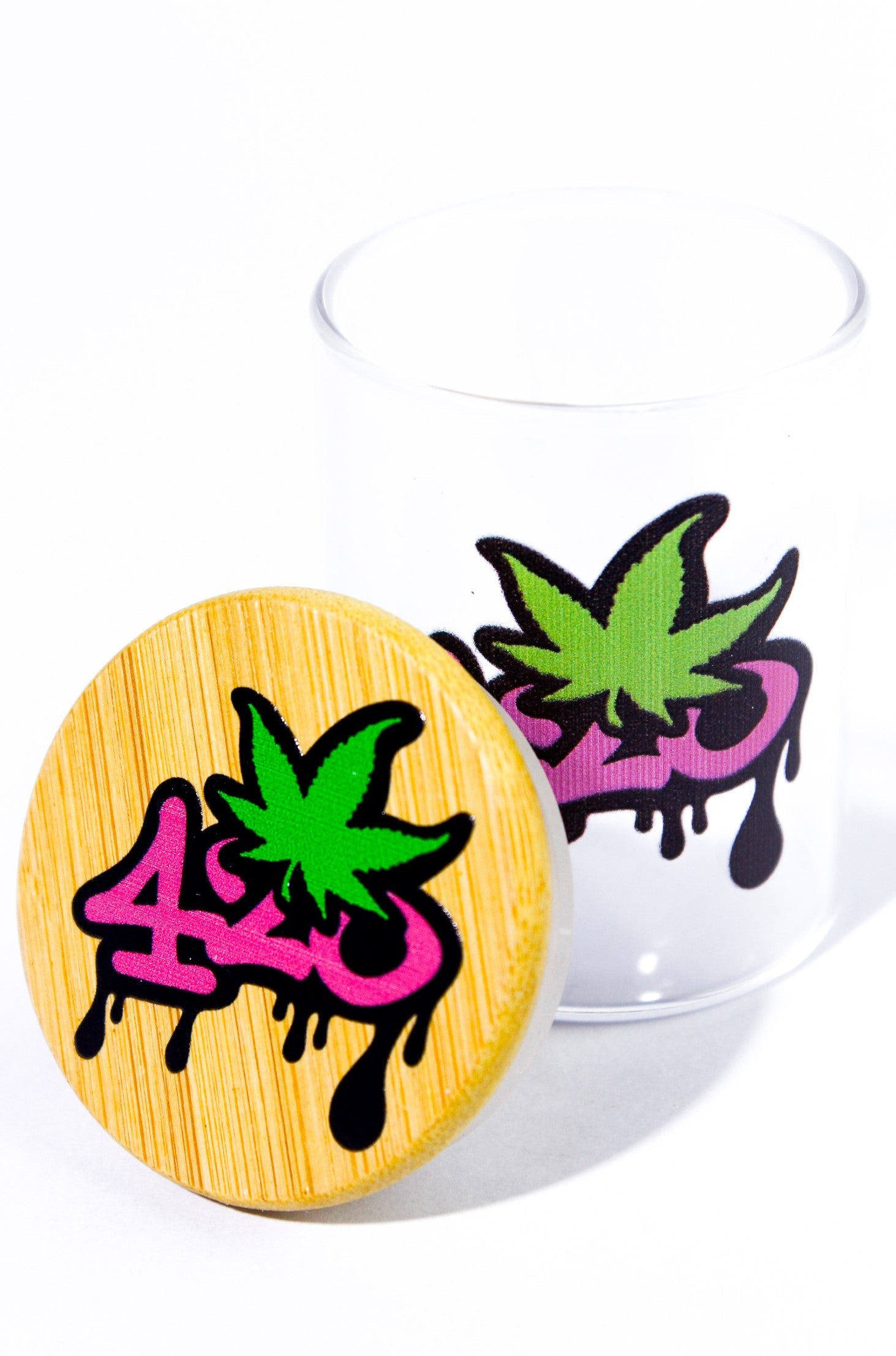 420 Jar with Bamboo lid